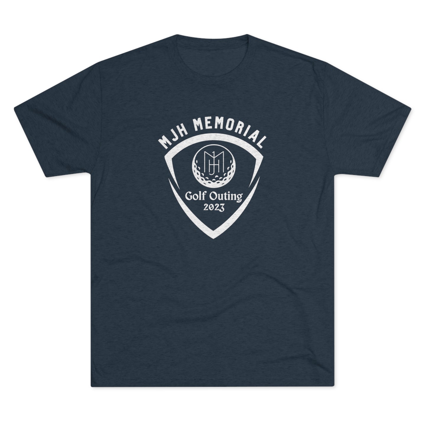 MJH Golf Shield Logo Unisex Tri-blend T-shirt