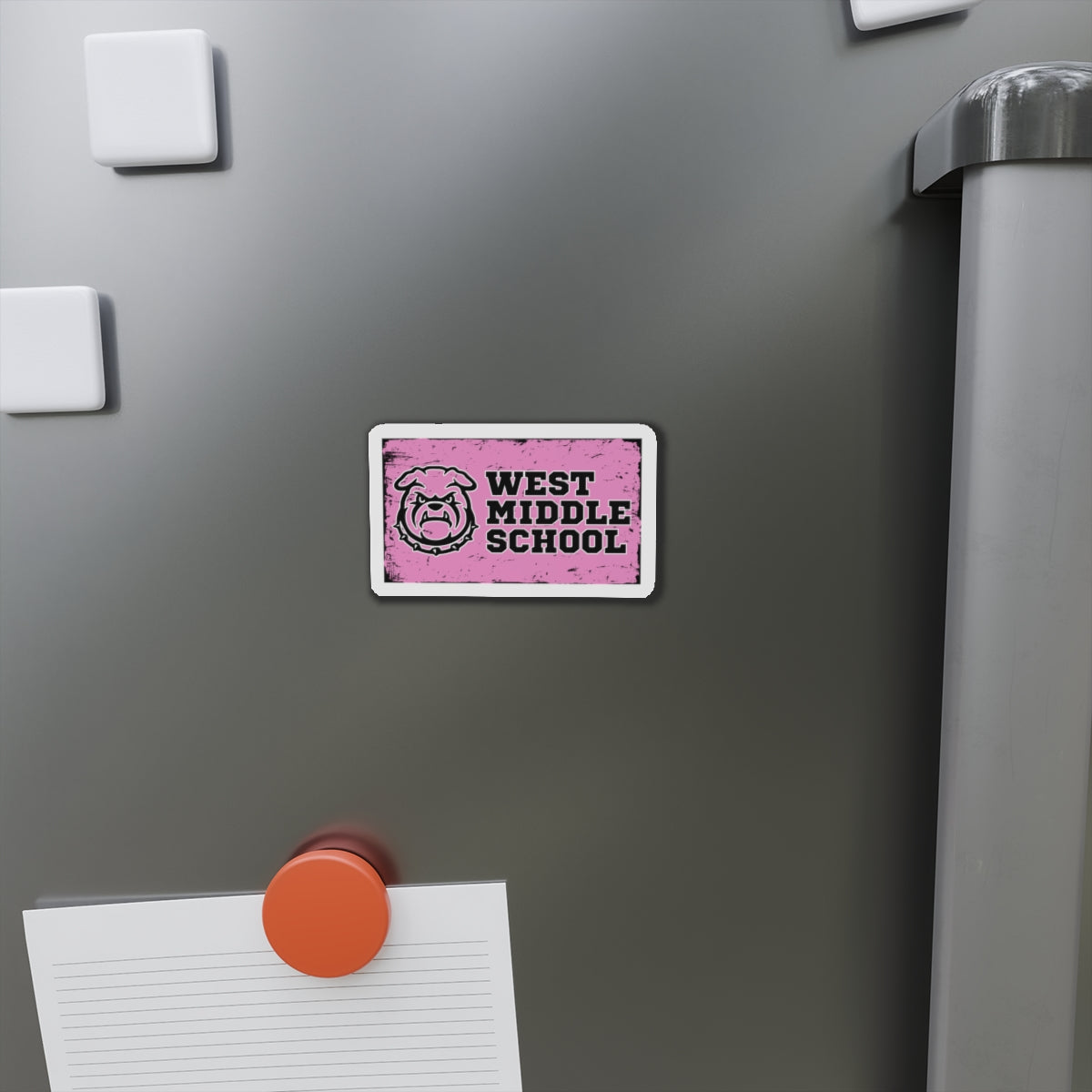 West Pink 2x3" Rectangular Die-Cut Magnets