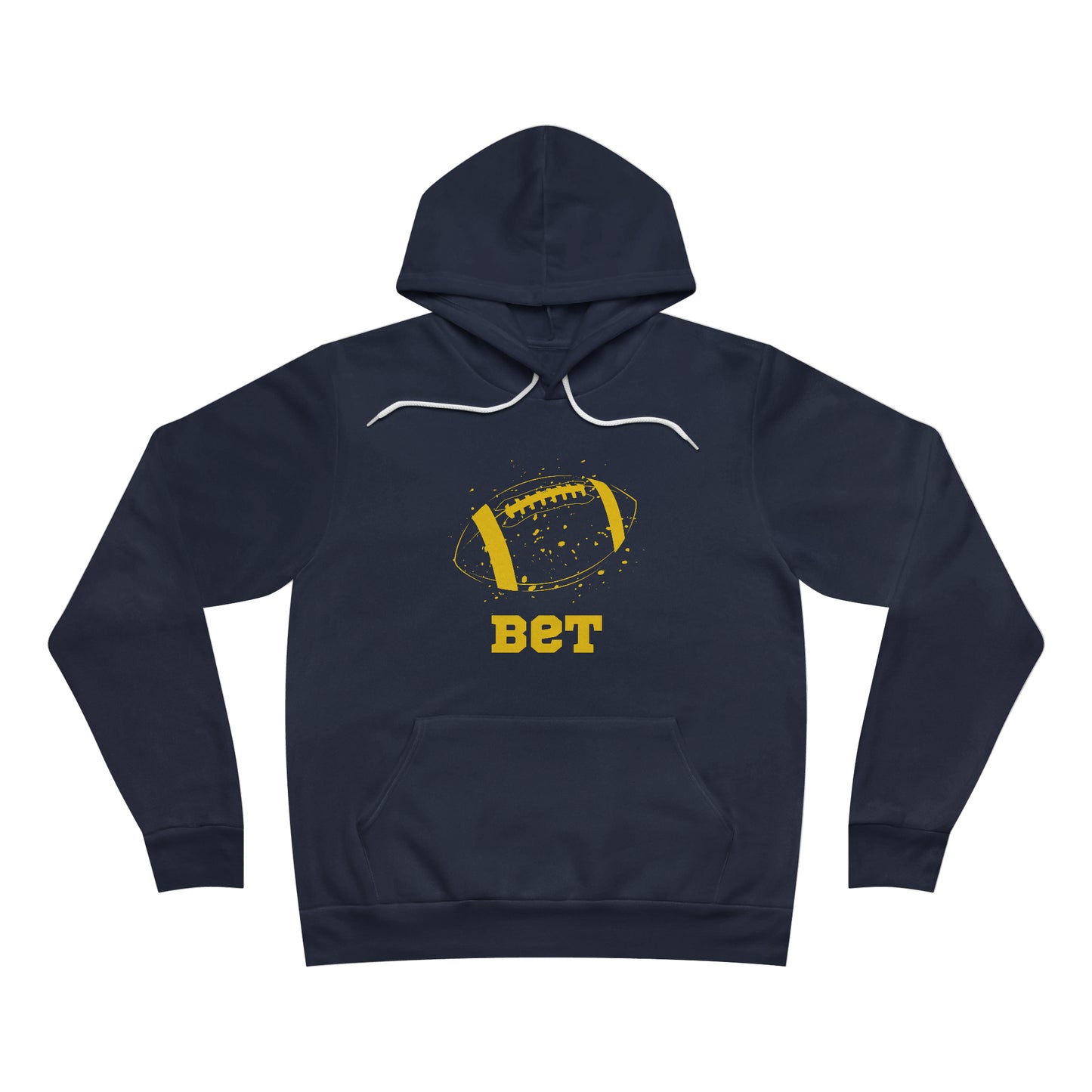 Bet - Football Unisex Adult Sponge Fleece Pullover Hoodie