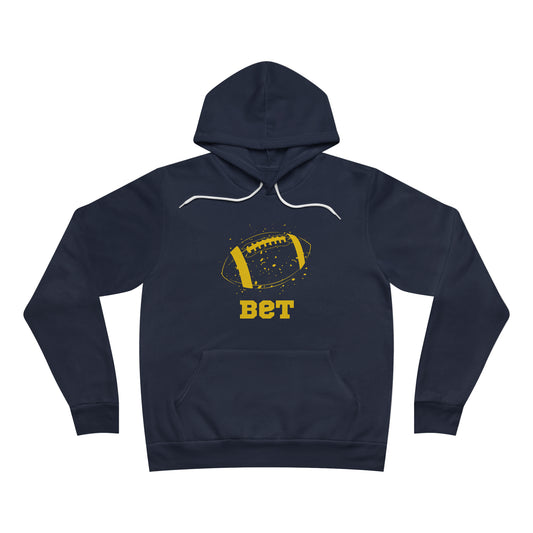 Bet - Football Unisex Adult Sponge Fleece Pullover Hoodie