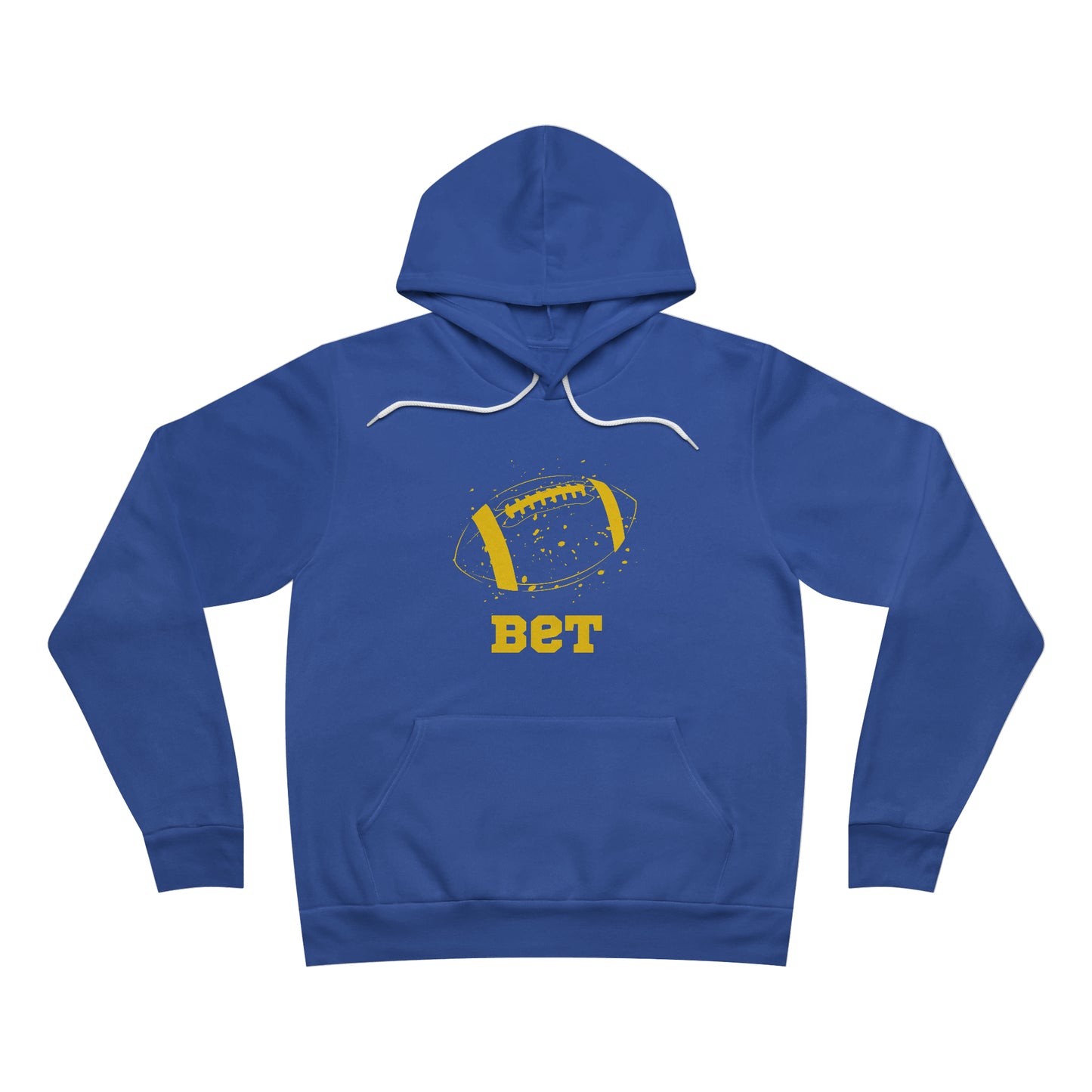 Bet - Football Unisex Adult Sponge Fleece Pullover Hoodie