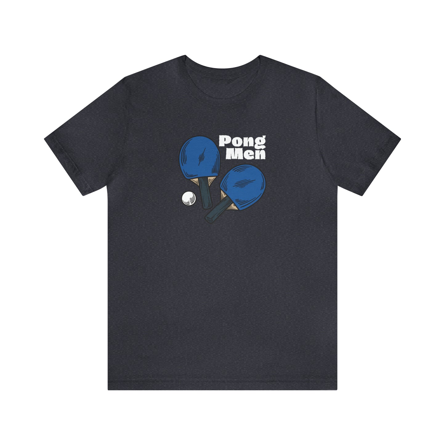 Pong Men Blue Paddle (Front Only) Unisex T-shirt