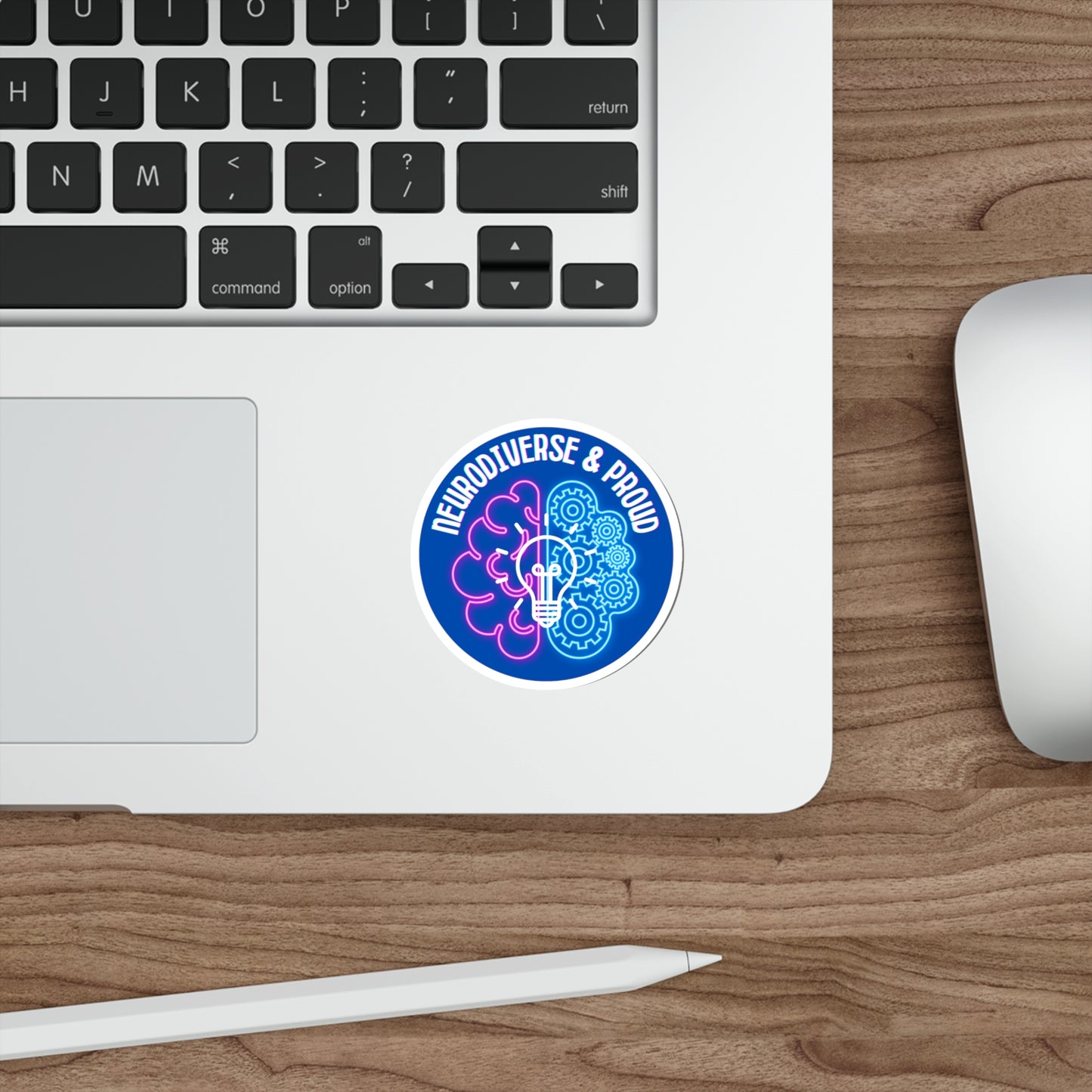 Neurodiverse & Proud Brain Die-Cut Stickers