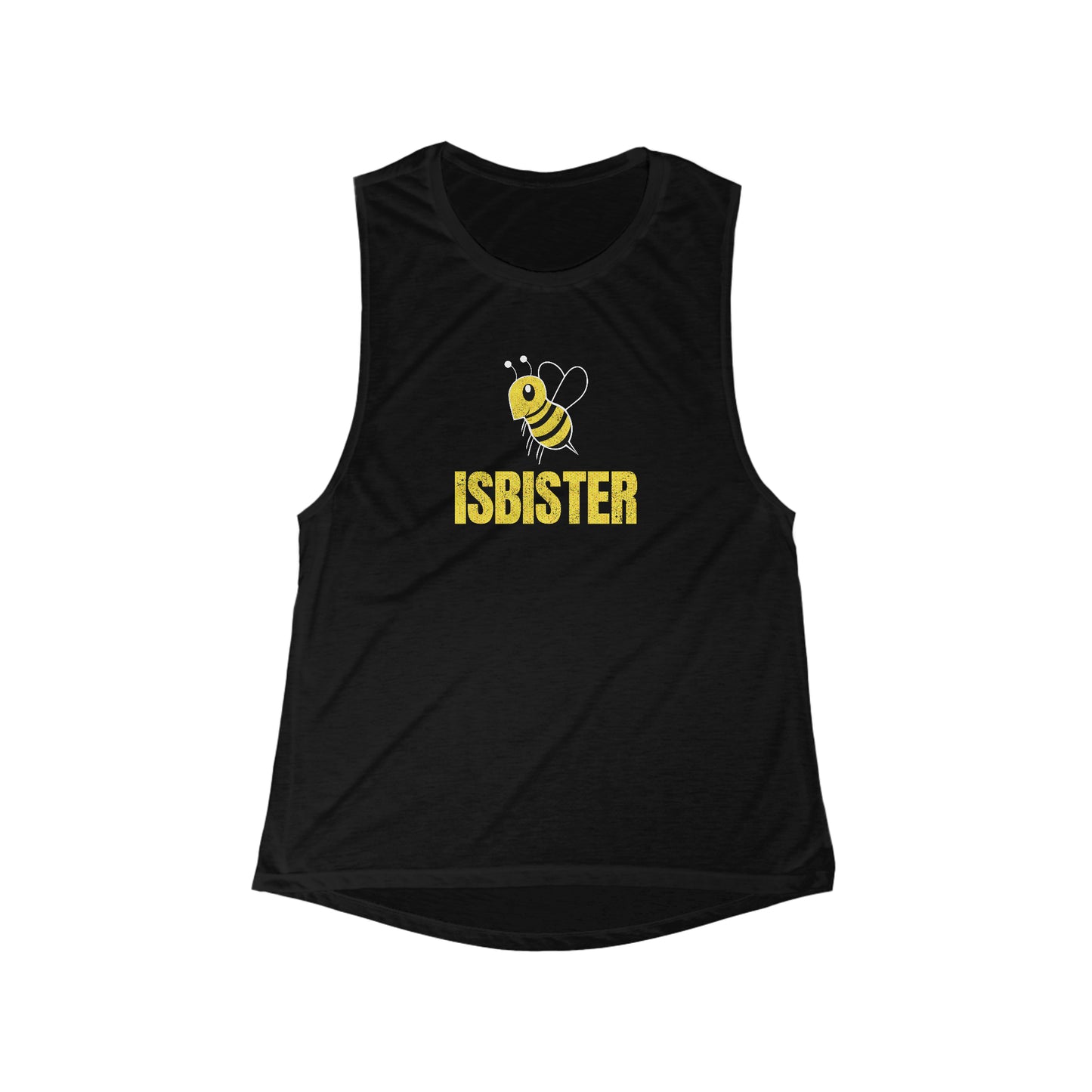 Isbister Honeycomb Bee Adult Women's Flowy Scoop Muscle Tank