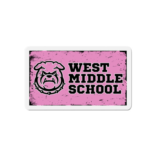 West Pink 2x3" Rectangular Die-Cut Magnets