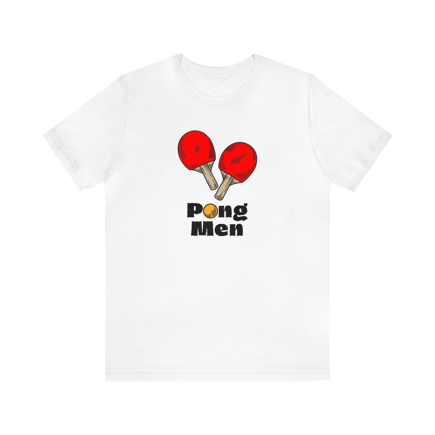 Pong Men Red Paddle (Front Only) Unisex T-shirt