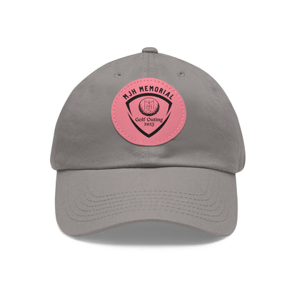 MJH Golf Shield Logo Dad Hat with Leather Patch (Round)