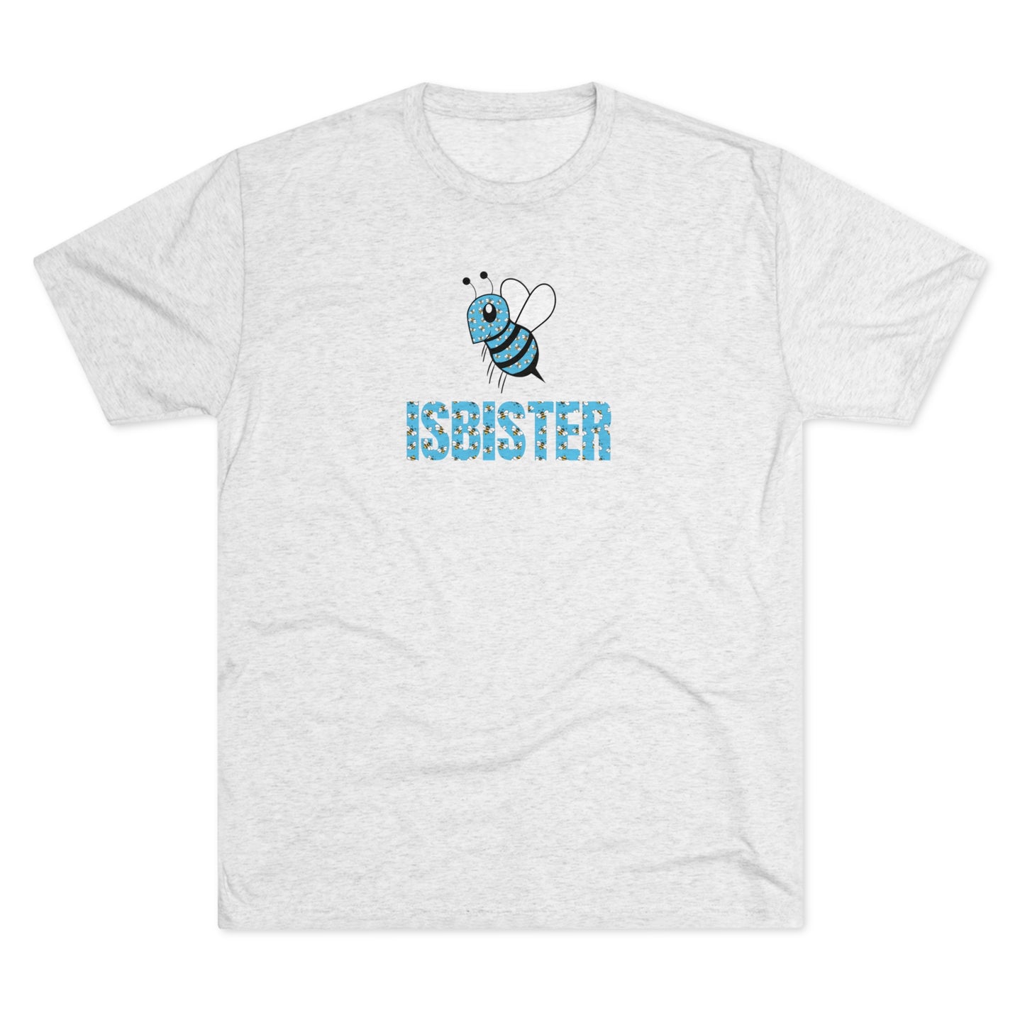 Isbister Bee Pattern Adult Unisex Tri-blend T-shirt