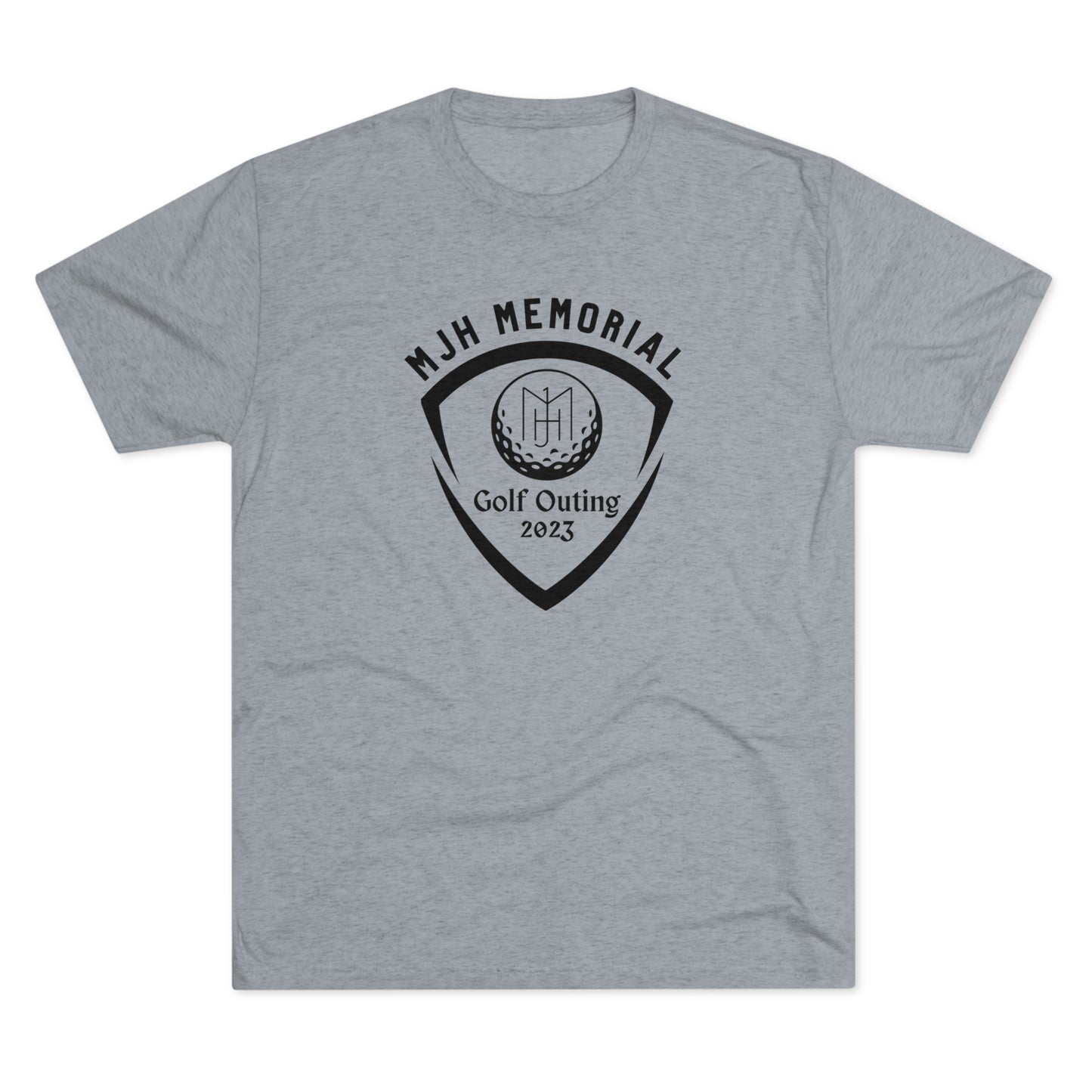 MJH Golf Shield Logo Unisex Tri-blend T-shirt