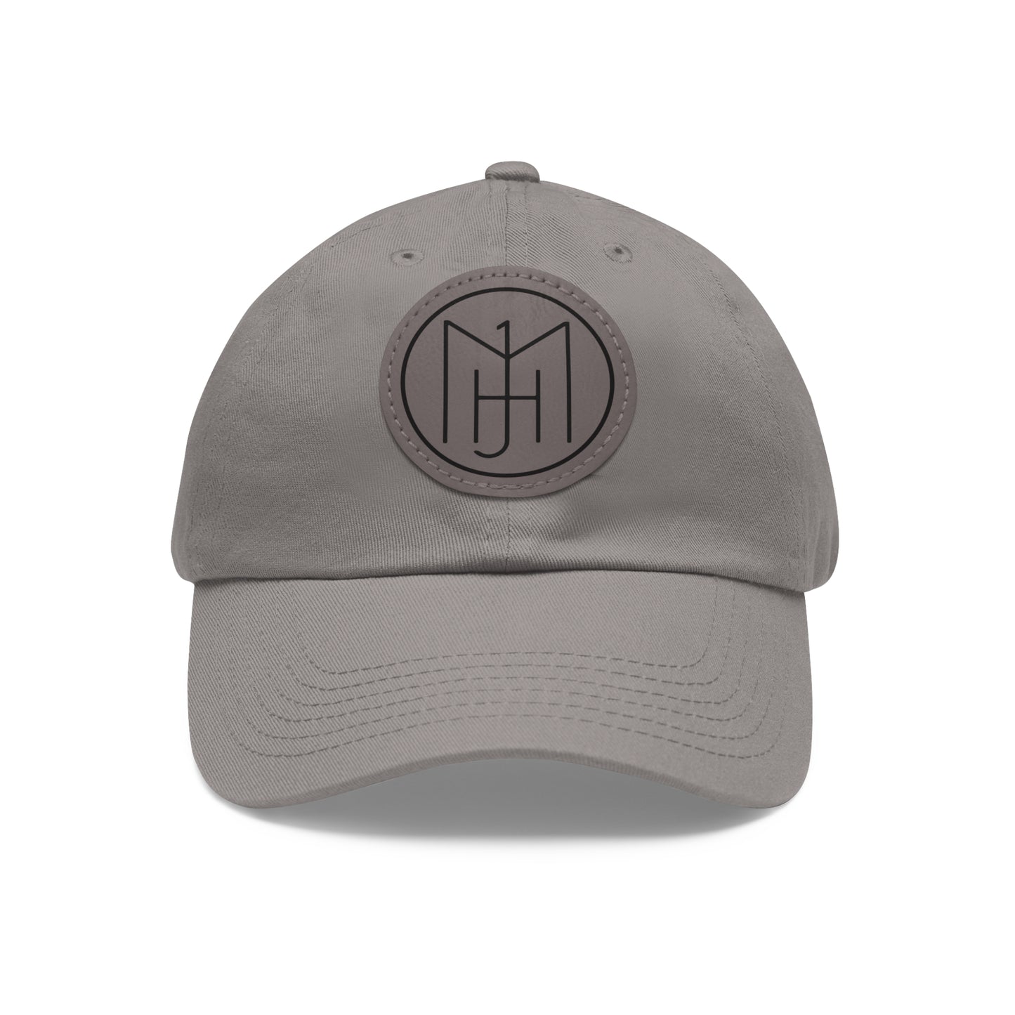 MJH Logo Dad Hat with Leather Patch (Round)