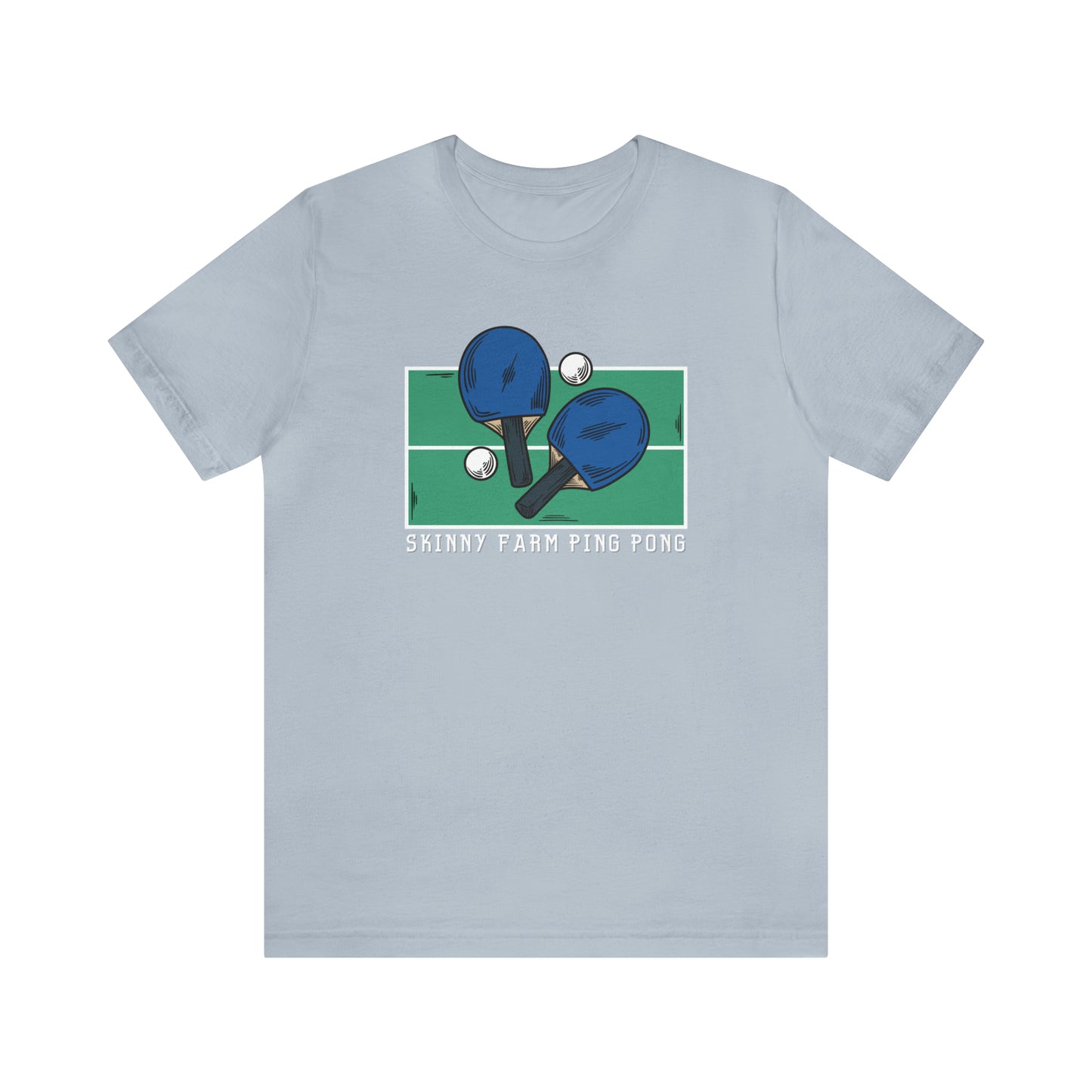 Skinny Farm Ping Pong Table (Front Only) Unisex T-shirt