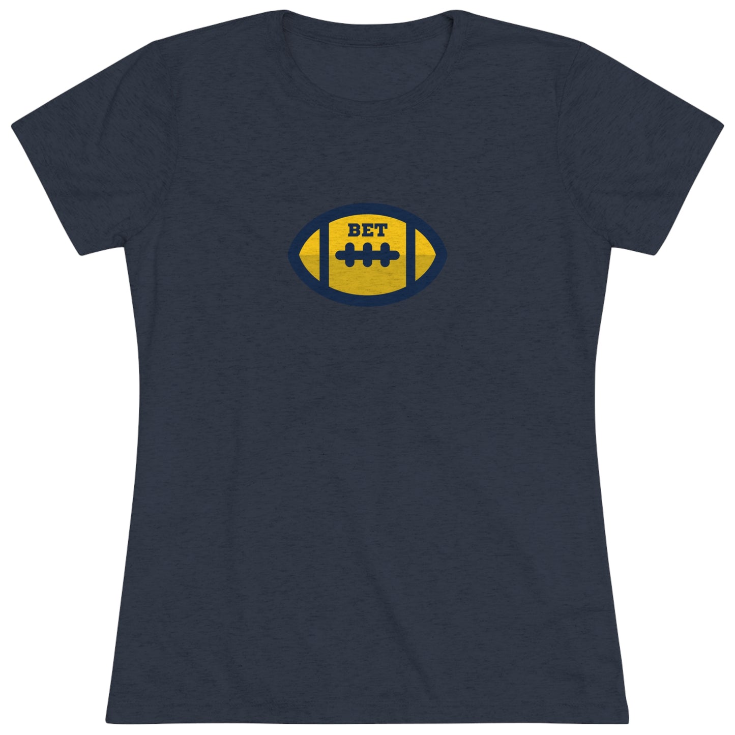 Bet - Cute Football Women's Tri-blend T-shirt