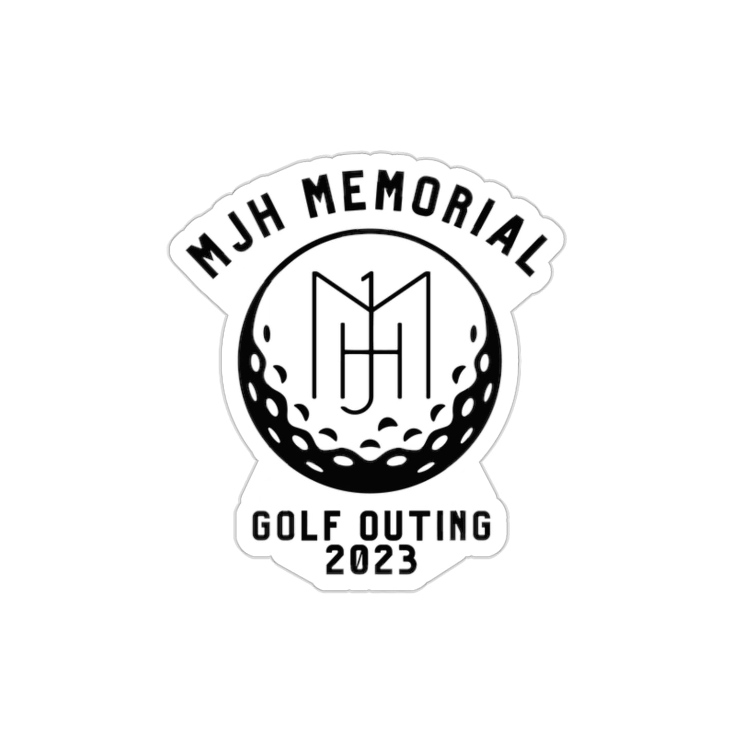 MJH Golf Logo Die-Cut Stickers