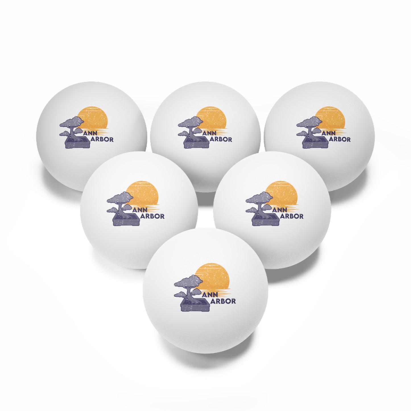 Ping Pong Balls, 6 pcs