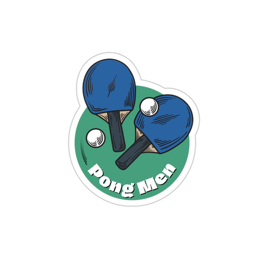 Pong Men Die-Cut Stickers