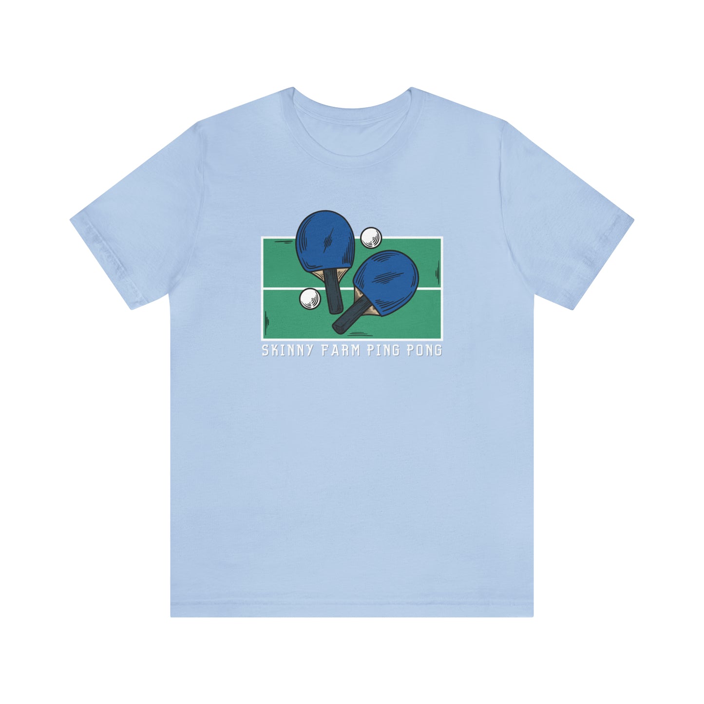 Skinny Farm Ping Pong Table (Front Only) Unisex T-shirt