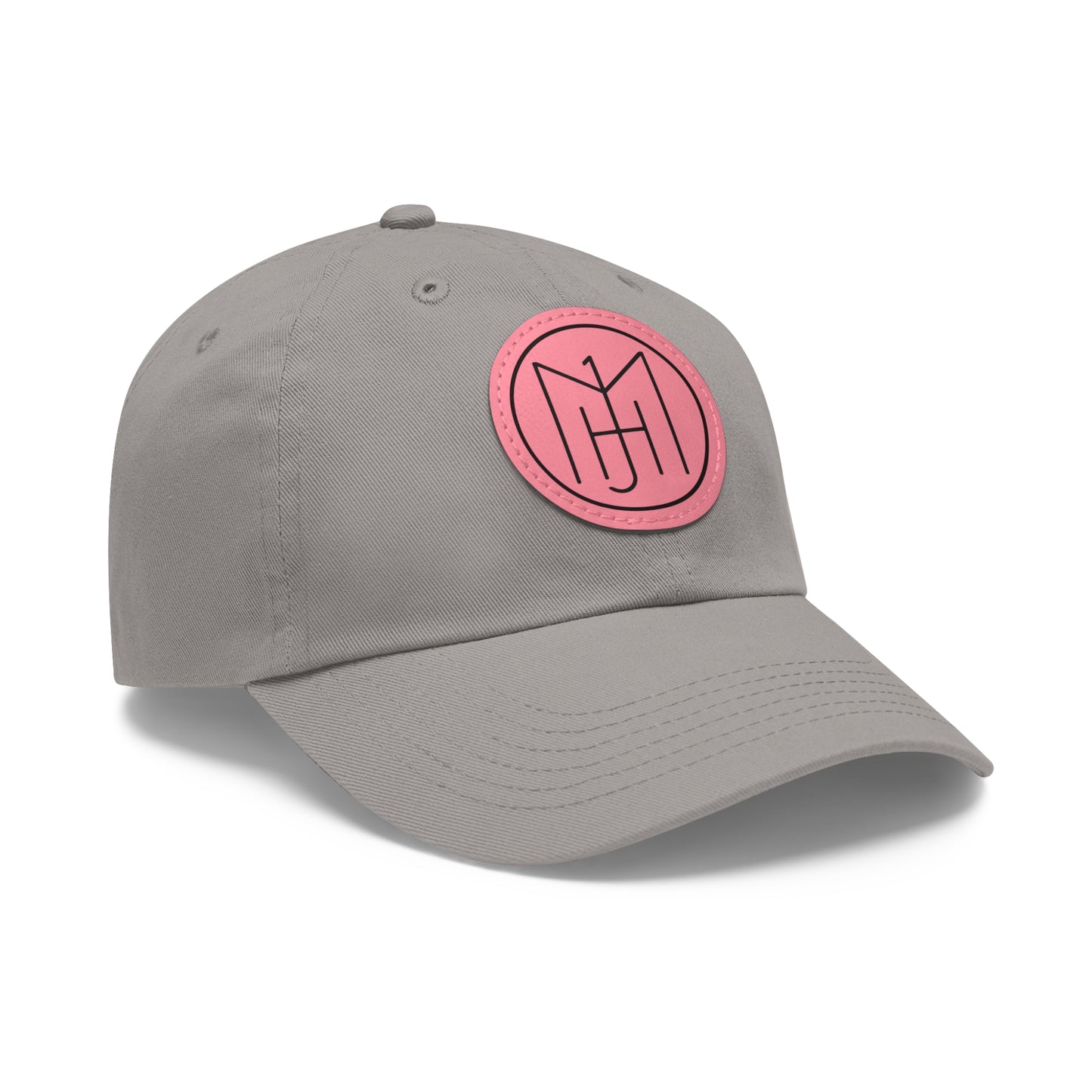 MJH Logo Dad Hat with Leather Patch (Round)