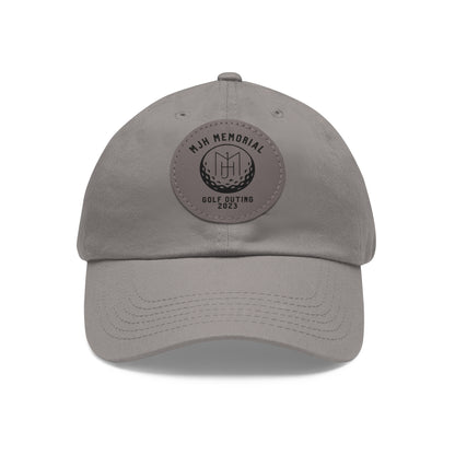 MJH Golf Logo Dad Hat with Leather Patch (Round)