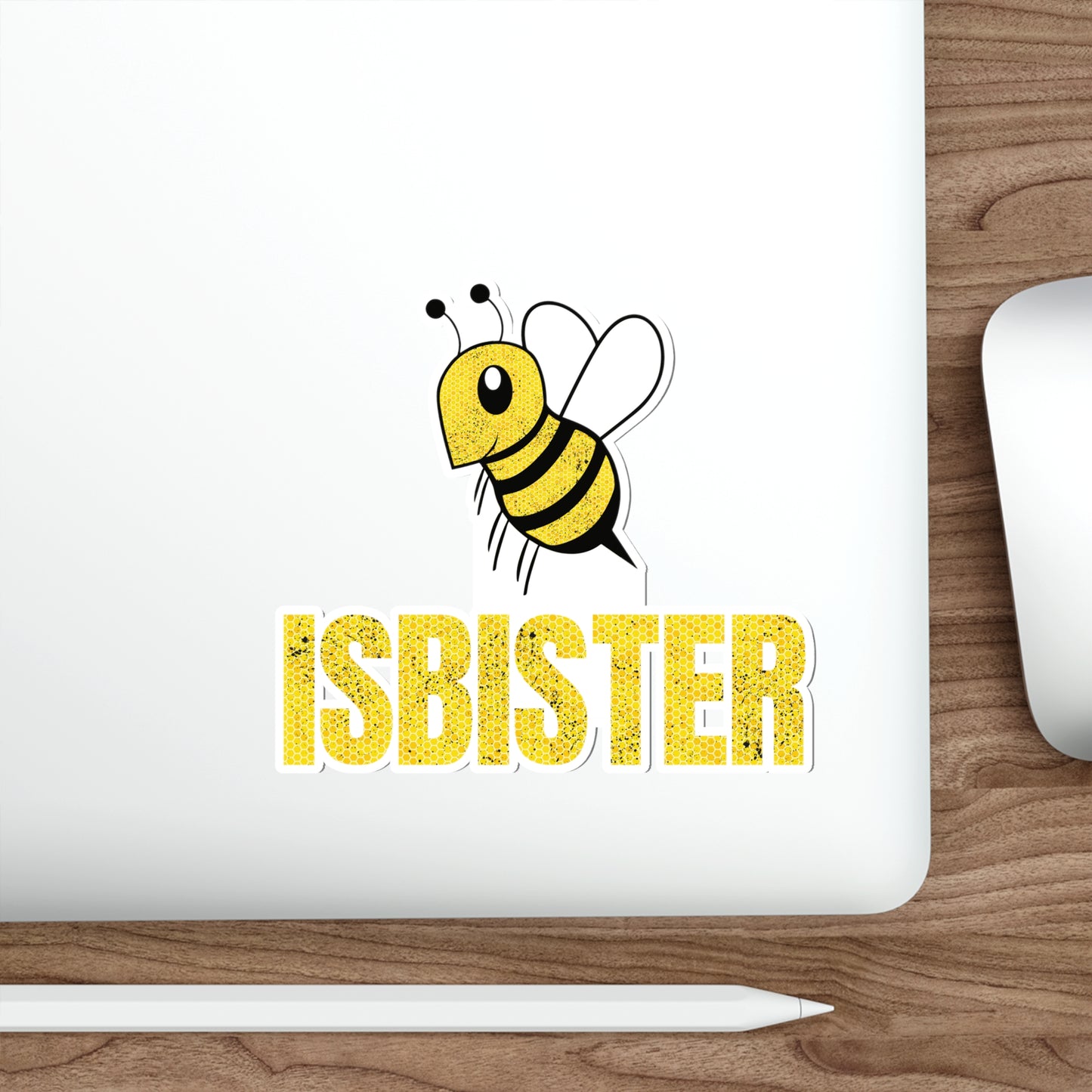 Isbister Honeycomb Bee Die-Cut Stickers