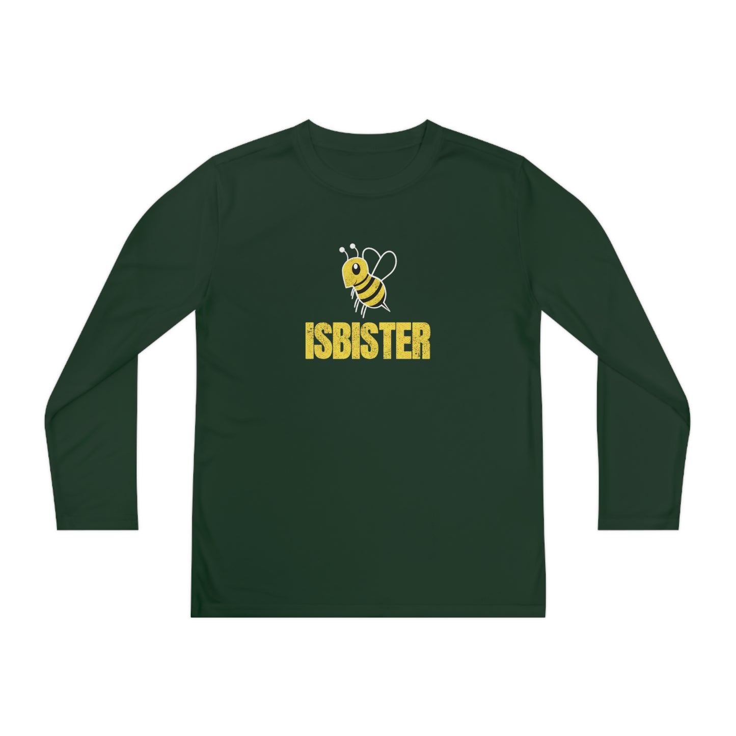 Isbister Honeycomb Bee Youth Dri-fit Long Sleeve Tee