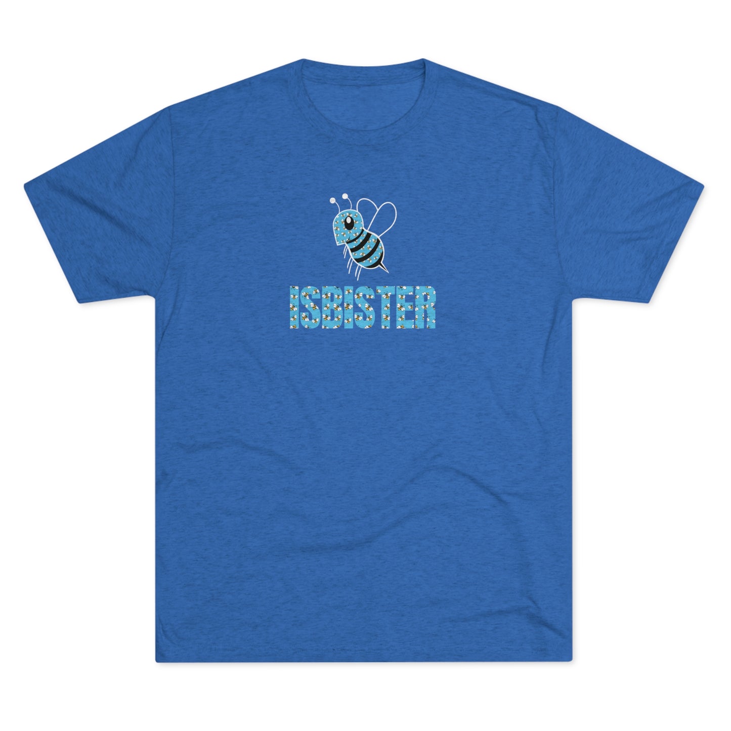 Isbister Bee Pattern Adult Unisex Tri-blend T-shirt