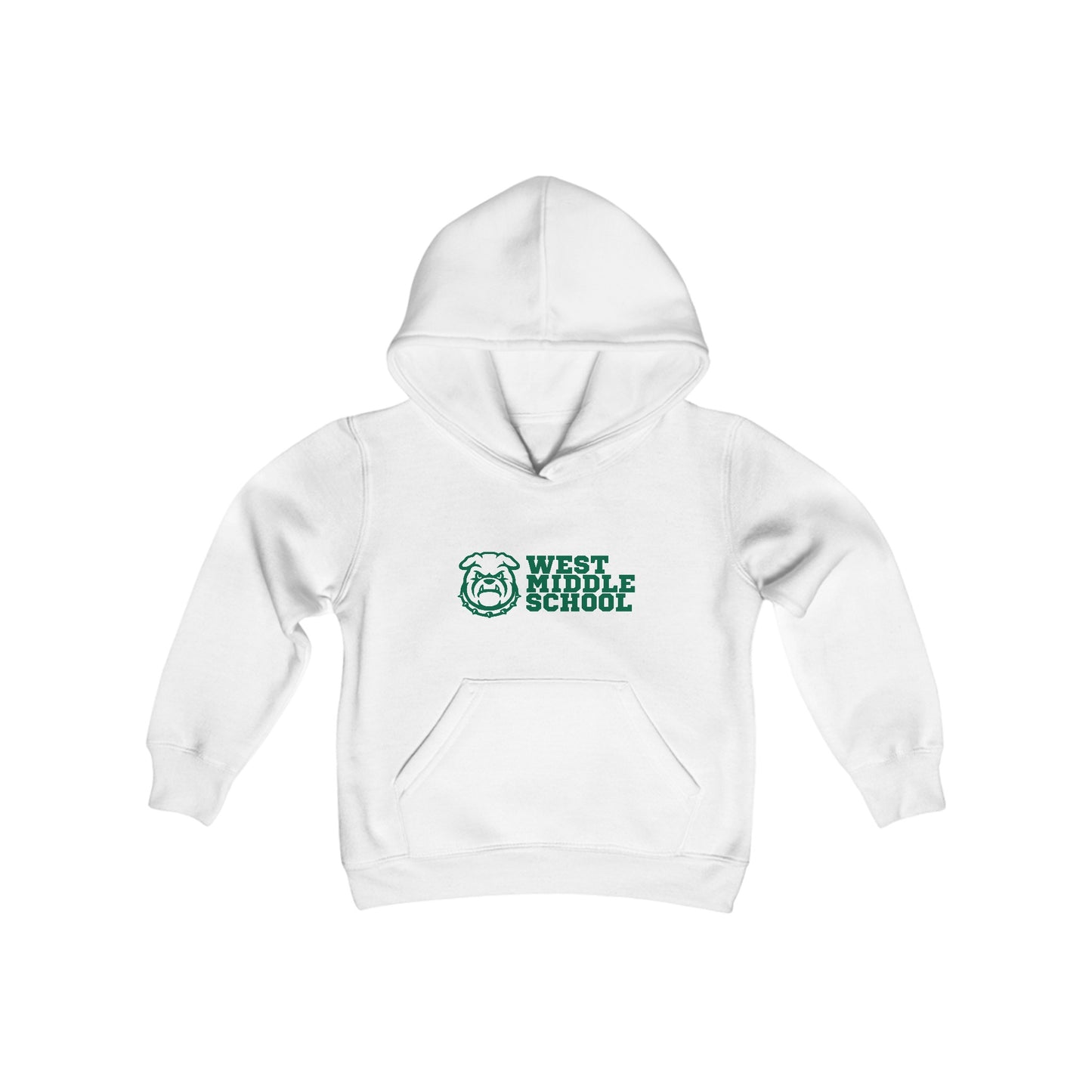 West Bulldog Youth Heavy Blend Hooded Sweatshirt