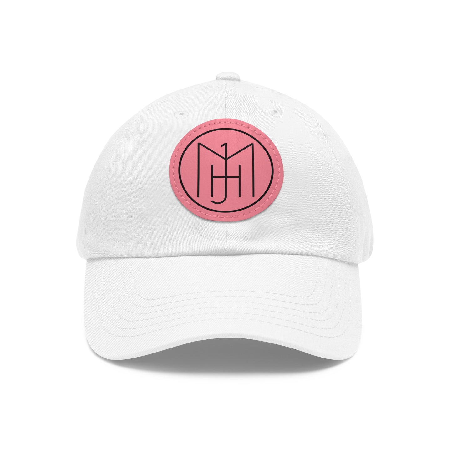 MJH Logo Dad Hat with Leather Patch (Round)