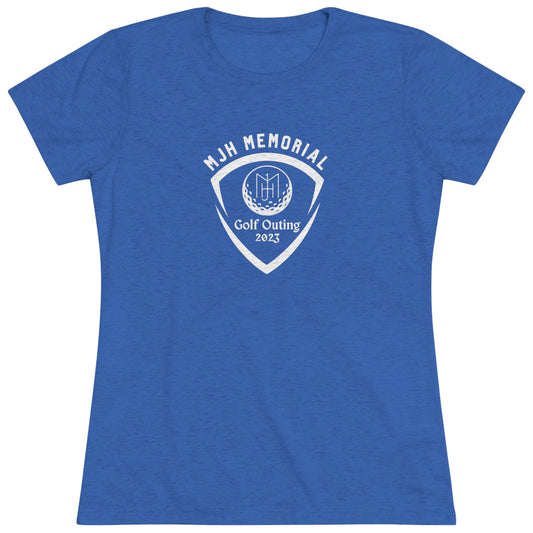 MJH Golf Shield Logo Women's Tri-blend T-shirt