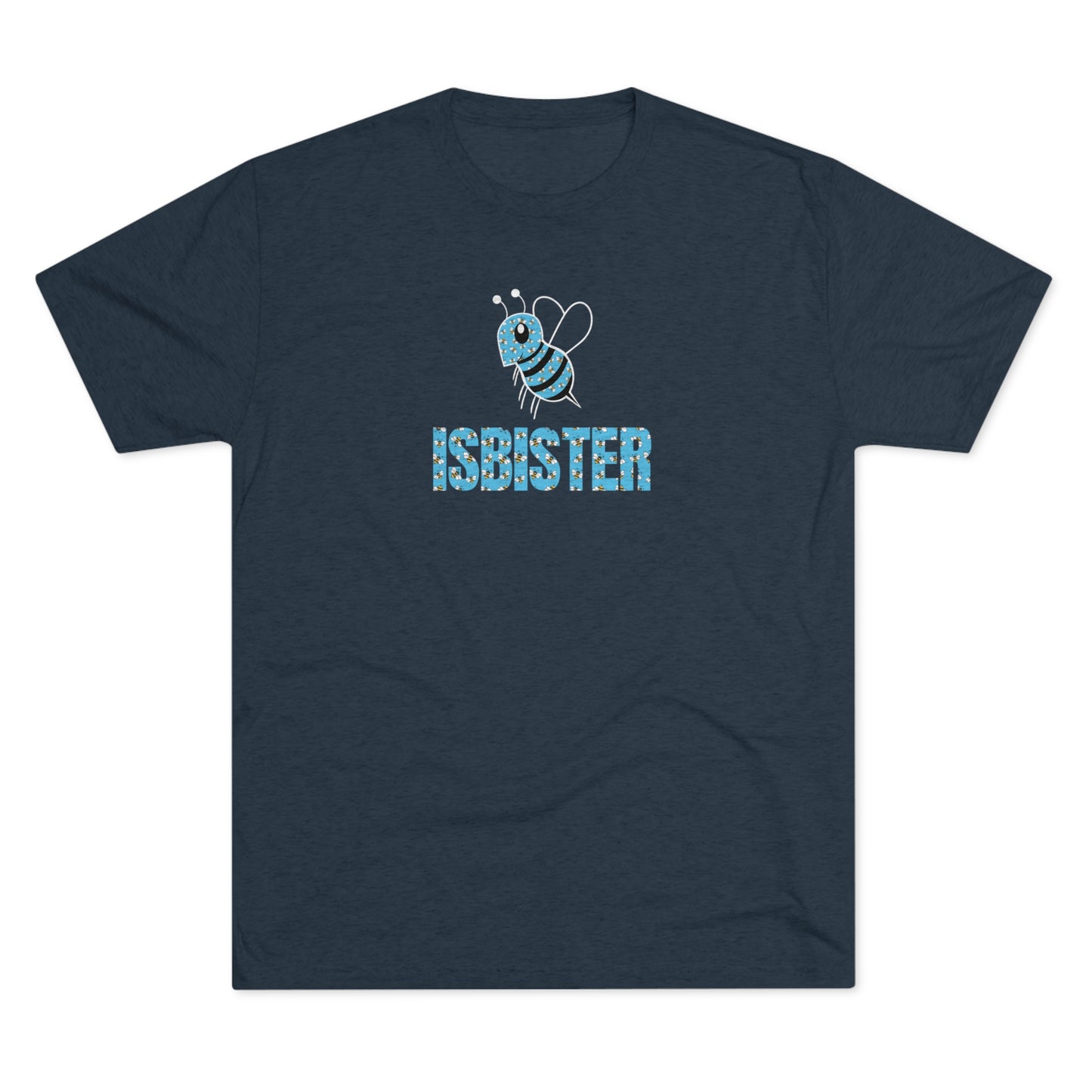 Isbister Bee Pattern Adult Unisex Tri-blend T-shirt