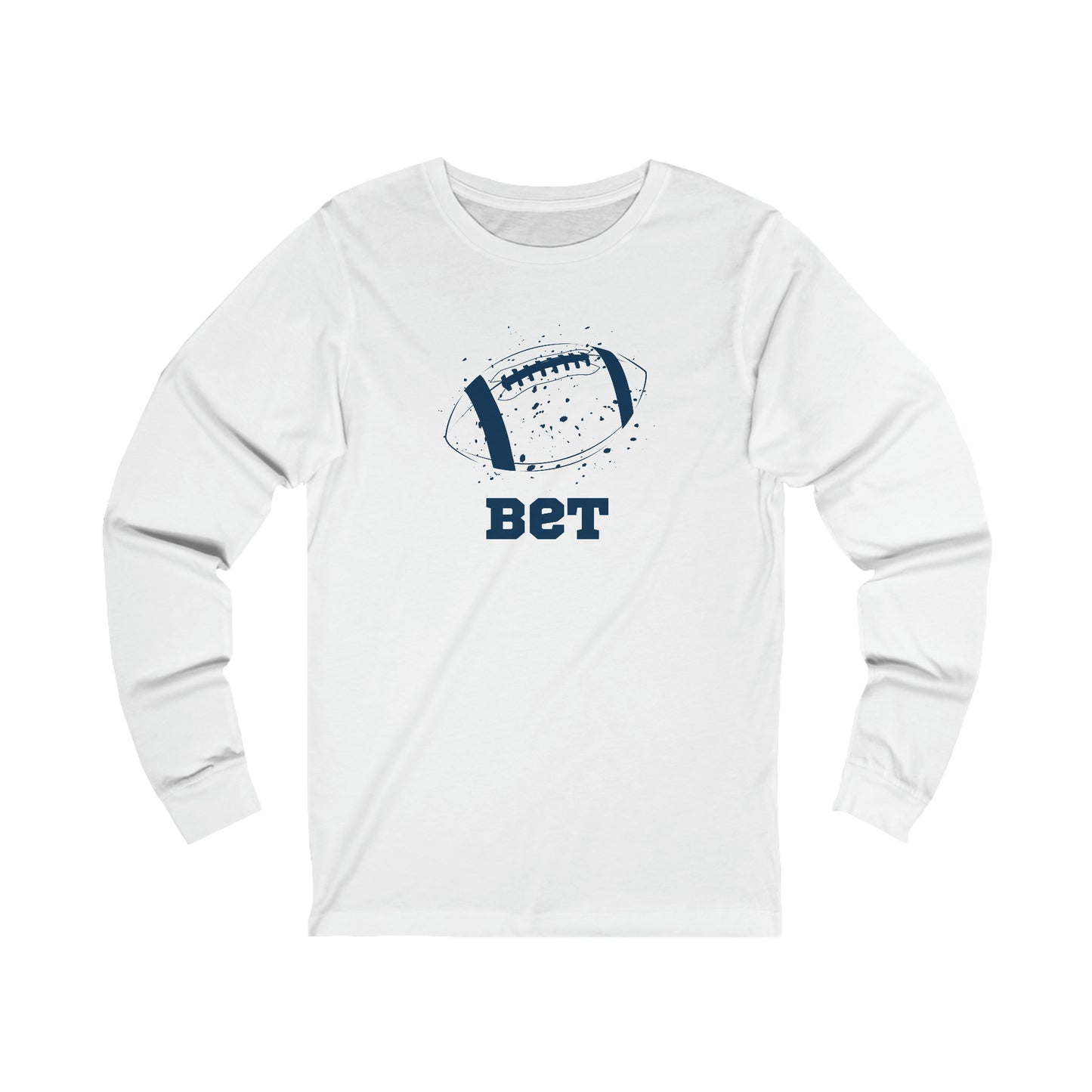 Bet - Football Unisex Adult Jersey Long Sleeve Tee