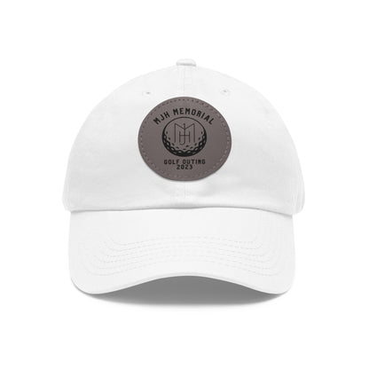 MJH Golf Logo Dad Hat with Leather Patch (Round)