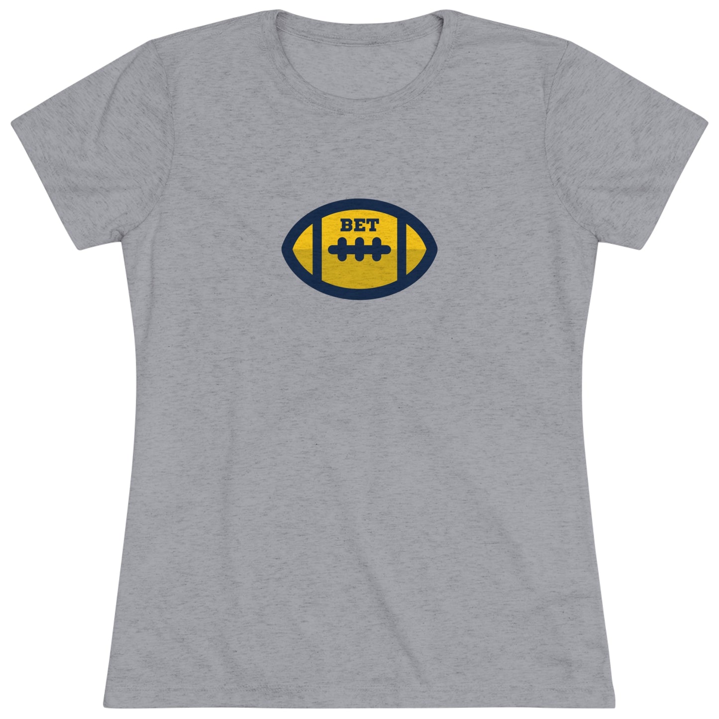 Bet - Cute Football Women's Tri-blend T-shirt