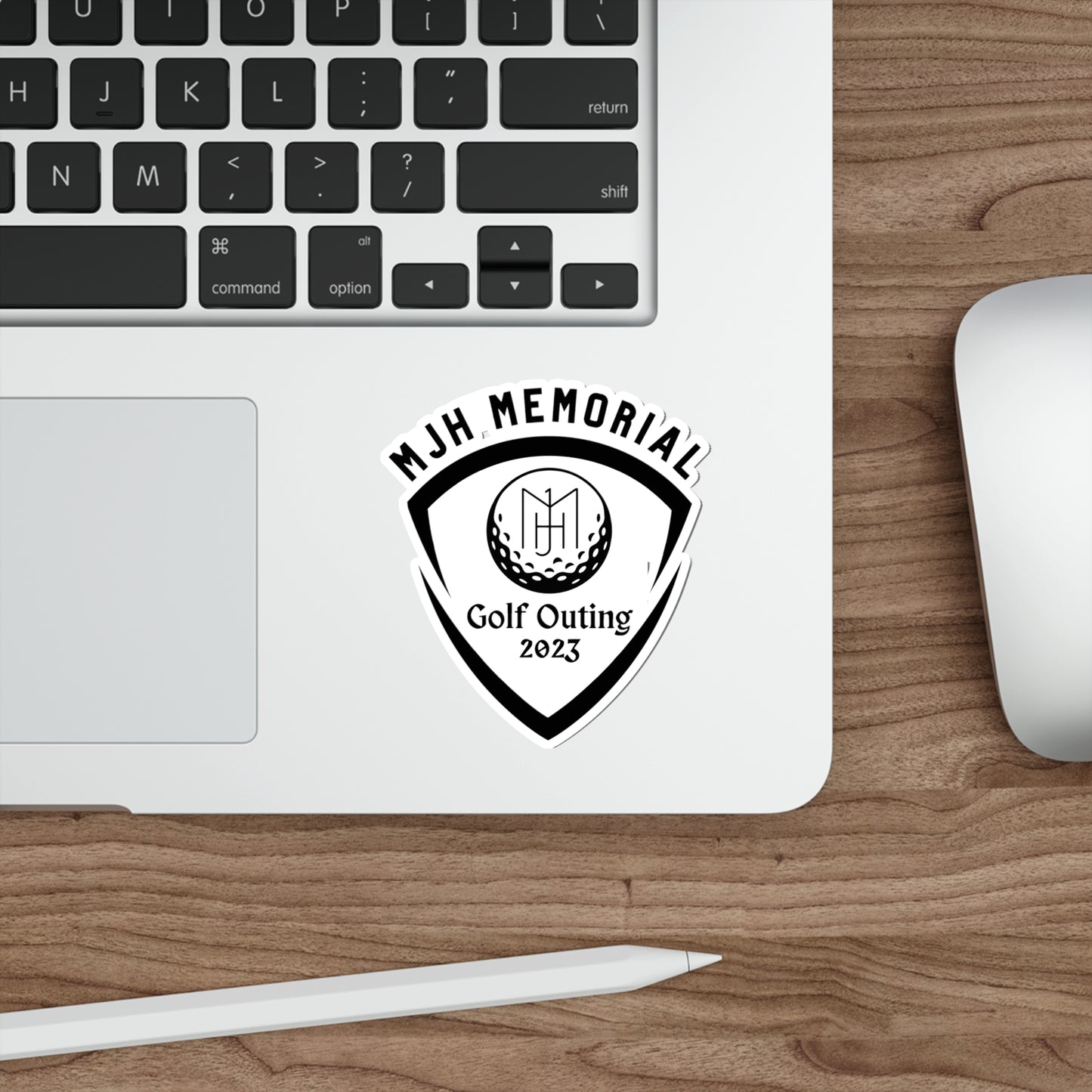 MJH Golf Shield Logo Die-Cut Stickers