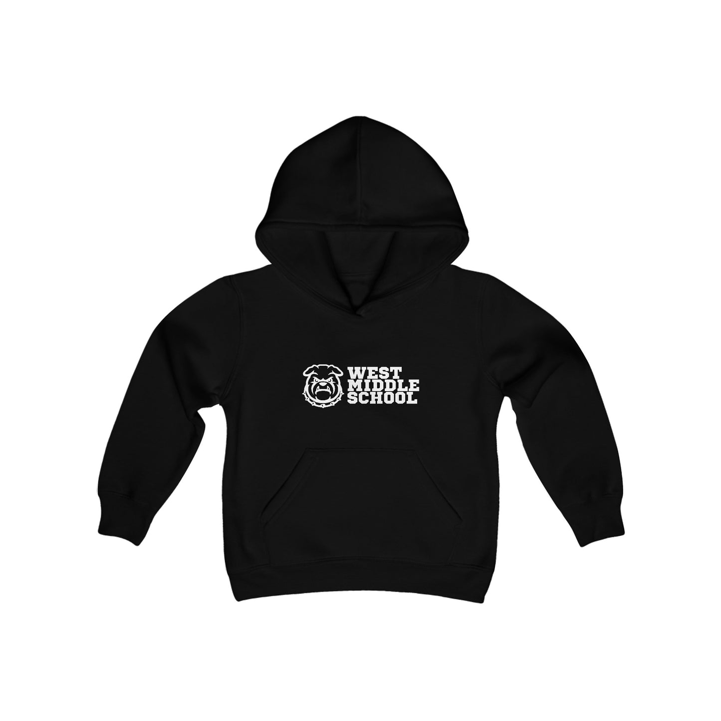 West Bulldog Youth Heavy Blend Hooded Sweatshirt