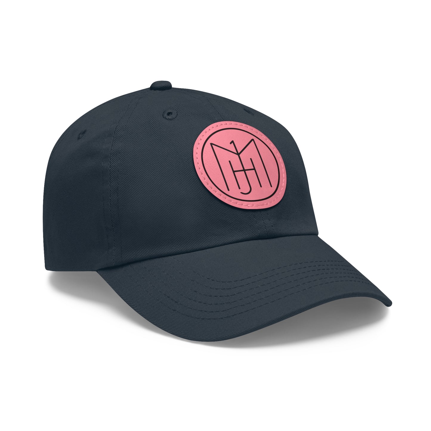 MJH Logo Dad Hat with Leather Patch (Round)