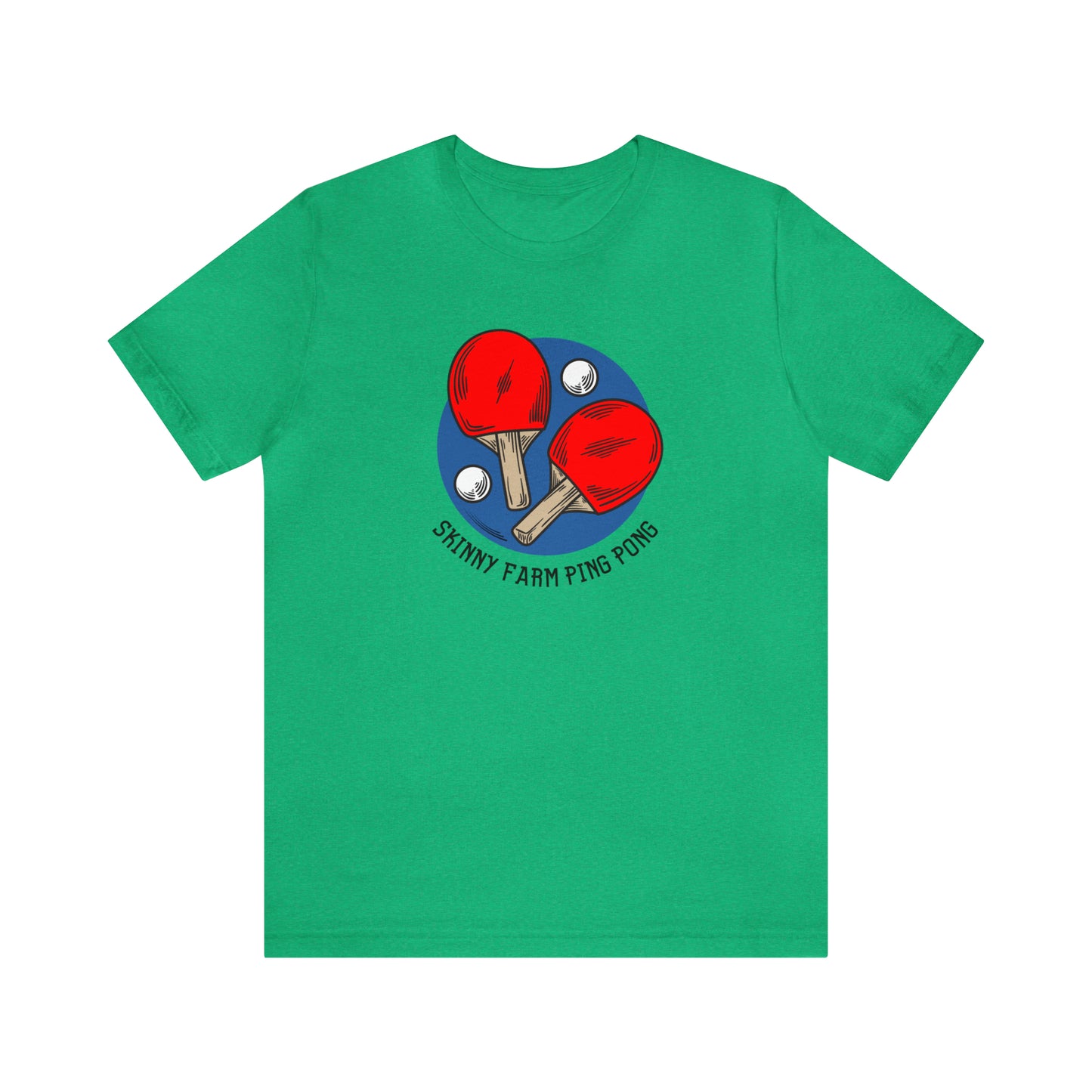 Skinny Farm Ping Pong Circle (Front Only) Unisex T-shirt