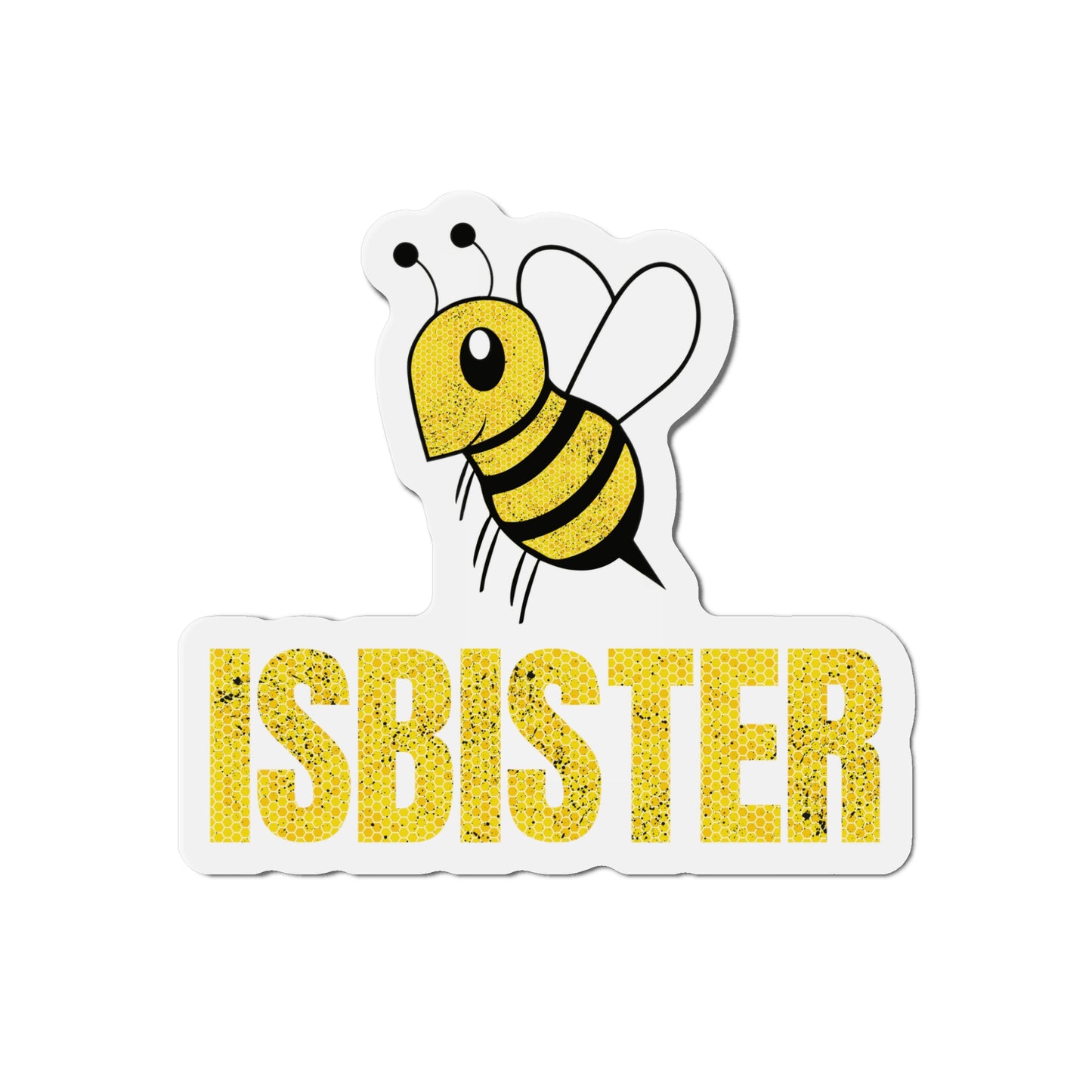 Isbister Honeycomb Bee Die-Cut Magnets