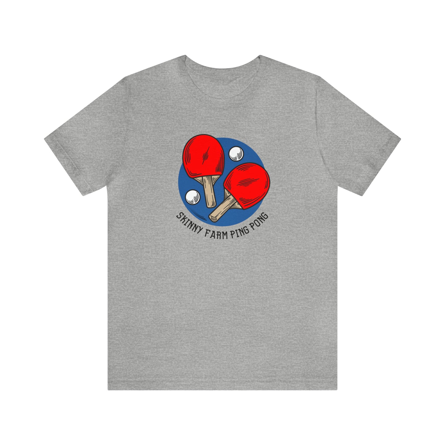 Skinny Farm Ping Pong Circle (Front Only) Unisex T-shirt