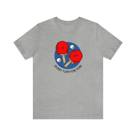 Skinny Farm Ping Pong Circle (Front Only) Unisex T-shirt