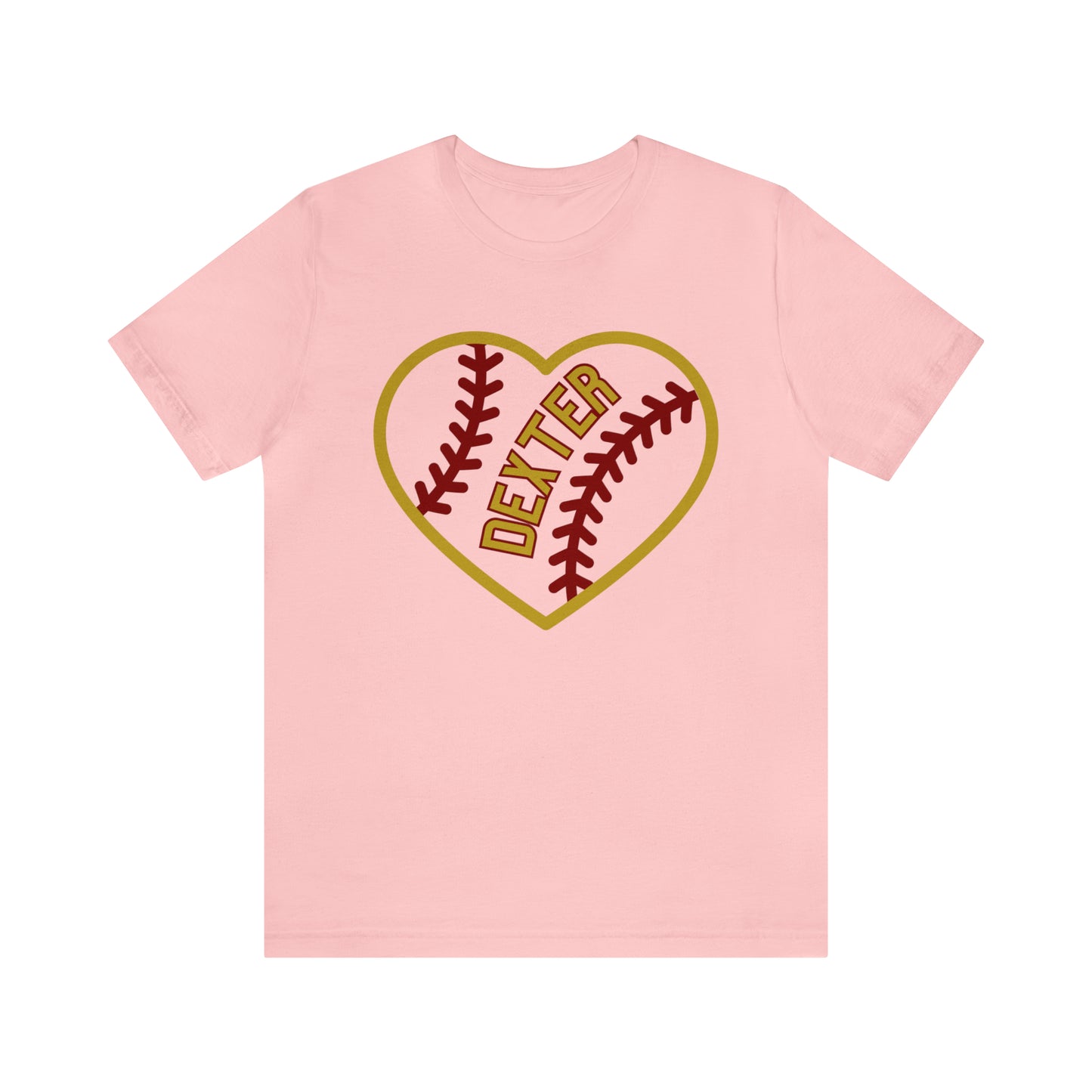 Copy of Dexter Baseball Large Heart Unisex T-shirt