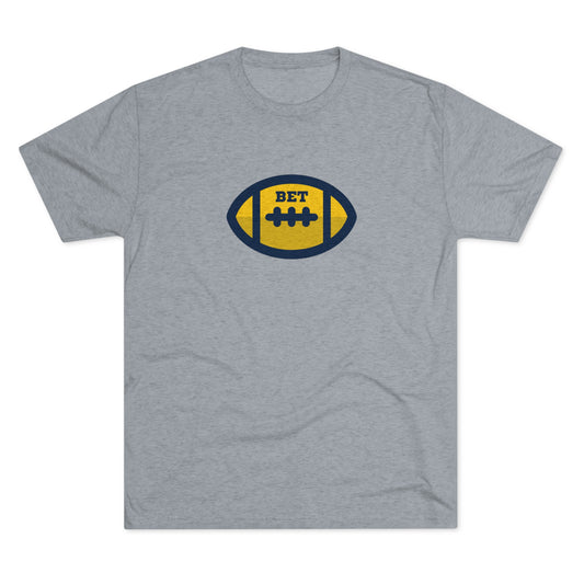 Bet - Cute Football Unisex Tri-blend Adult T-shirt