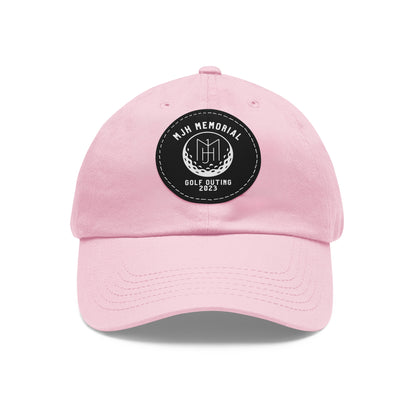 MJH Golf Logo Dad Hat with Leather Patch (Round)