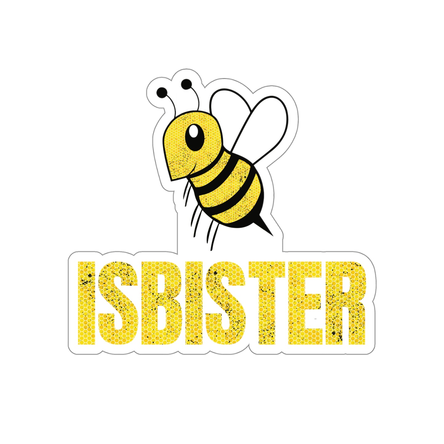 Isbister Honeycomb Bee Die-Cut Stickers