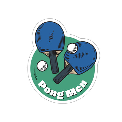 Pong Men Die-Cut Stickers