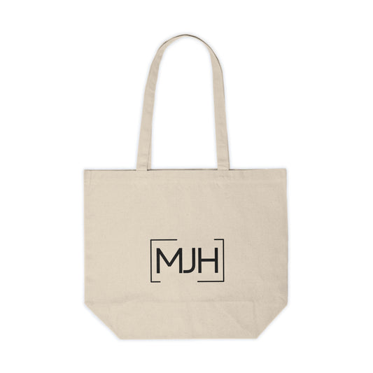 MJH Brackets Canvas Shopping Tote