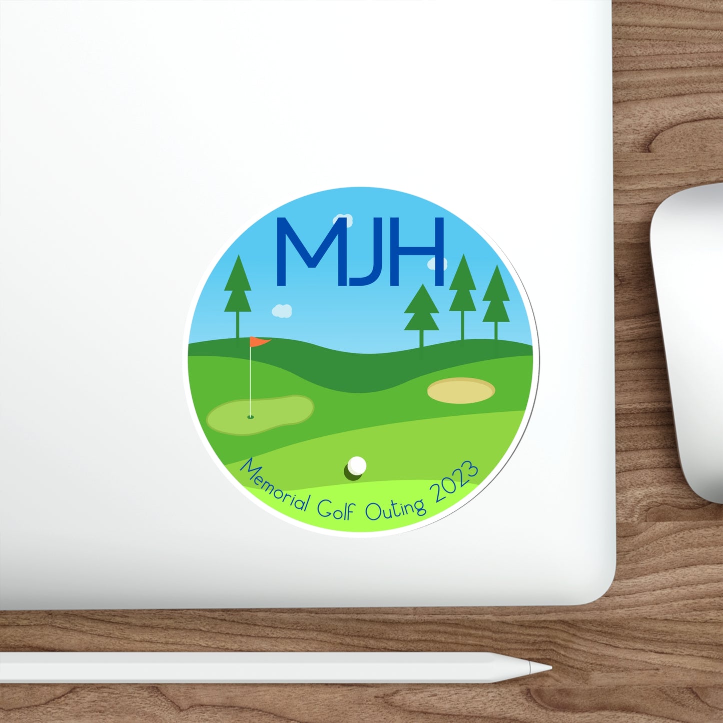 MJH Golf Course Die-Cut Stickers