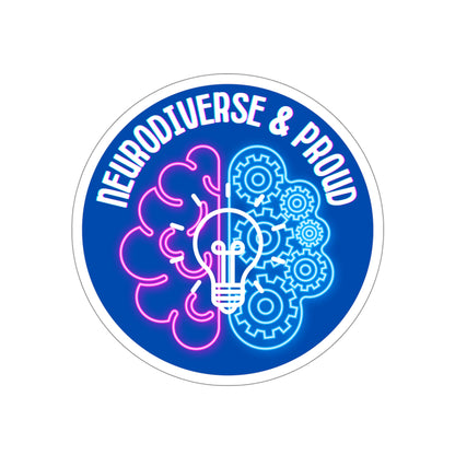 Neurodiverse & Proud Brain Die-Cut Stickers