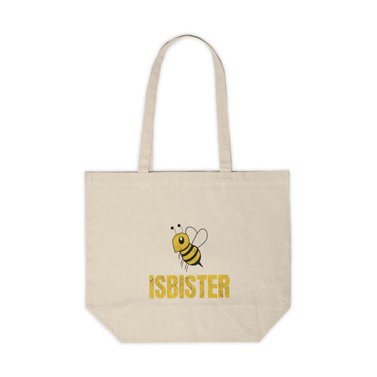 Isbister Honeycomb Bee Canvas Shopping Tote