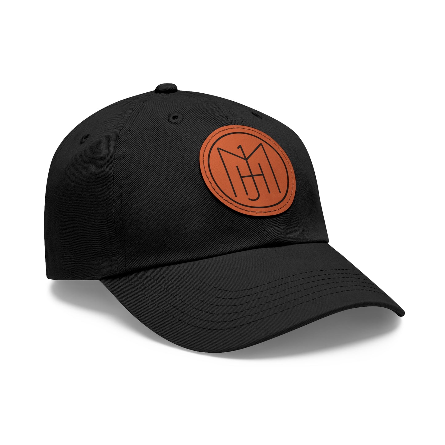 MJH Logo Dad Hat with Leather Patch (Round)