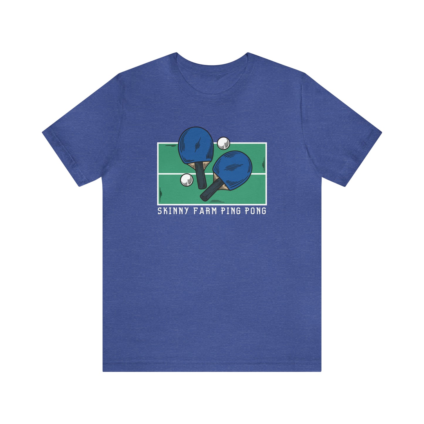 Skinny Farm Ping Pong Table (Front Only) Unisex T-shirt